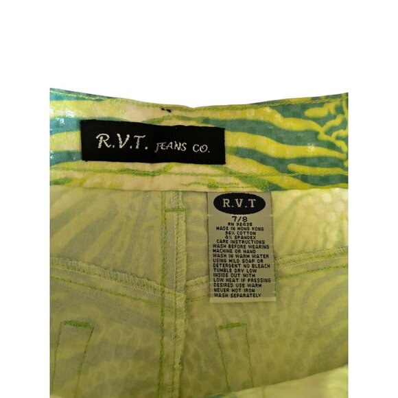 RVT Jeans Women's Lime Green & Yellow Pants - Picture 3 of 7